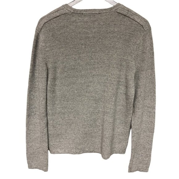Michael Kors Wool Blend Grey Knit Crew Neck Sweater Pull Over Men's Size Medium - Picture 5 of 8